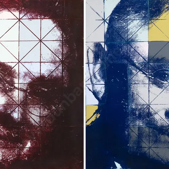 Rudolf Boelee (b 1940) - Left/Right M J S Diptych