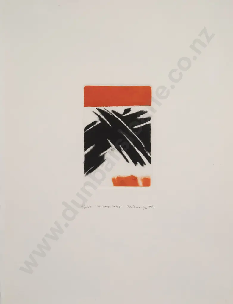 John Drawbridge (1930-2005) - Two Small Waves Image 1++