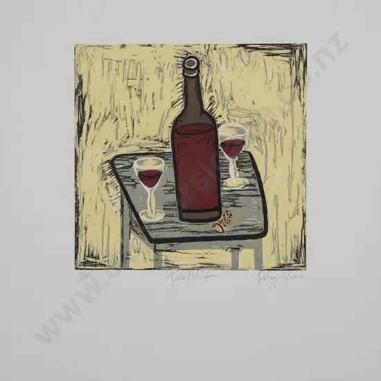 Dick Frizzell (b 1943) - Table / Wine