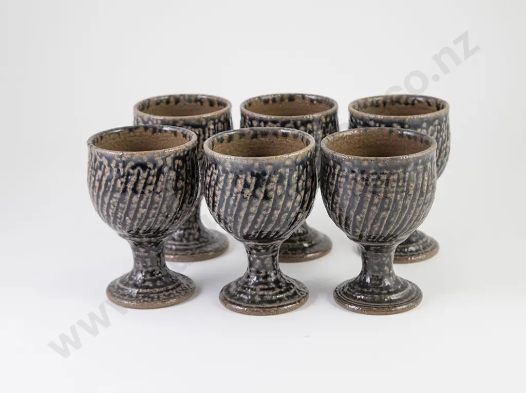 Mirek Smisek Set of Six Wine Goblets Image 1++