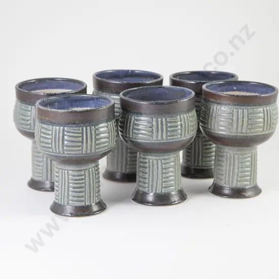 Six Anneke Borren Goblets