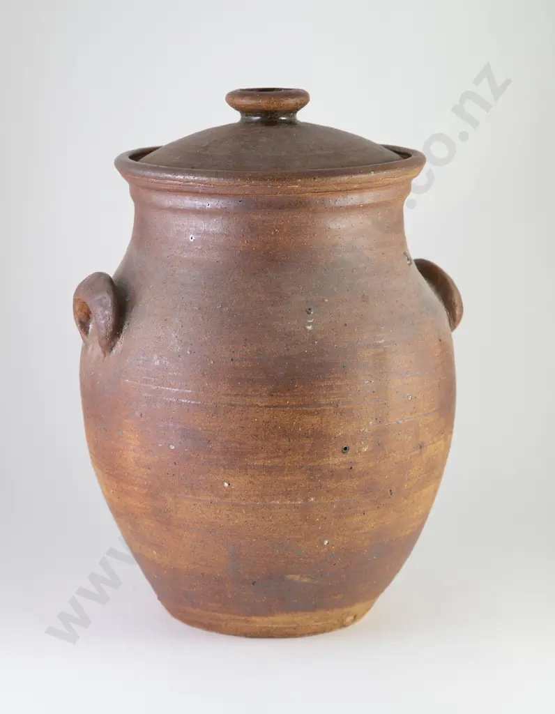Barry Brickell Large Lidded Stoneware Crock Image 1++