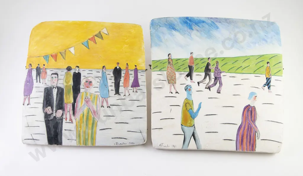 Christine Thacker Two Ceramic Tiles Image 1++