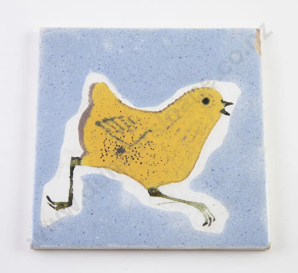 Large Roy Cowan Bowl & Attributed Juliet Peter Tile (2) Image 1++