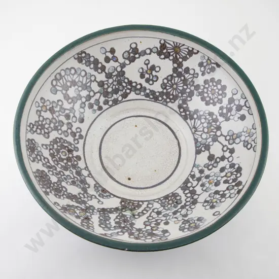 Large Roy Cowan Bowl & Attributed Juliet Peter Tile (2)