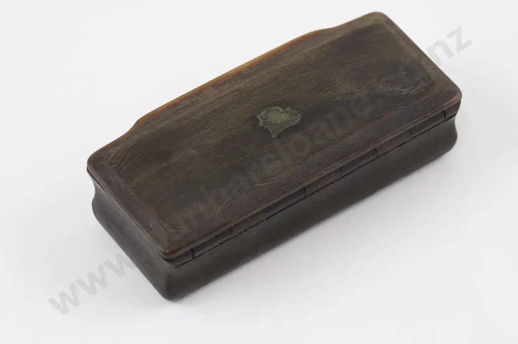 C19th Horn Snuff Box Image 1++
