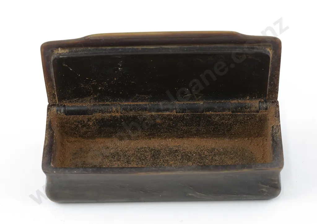C19th Horn Snuff Box Image 1++