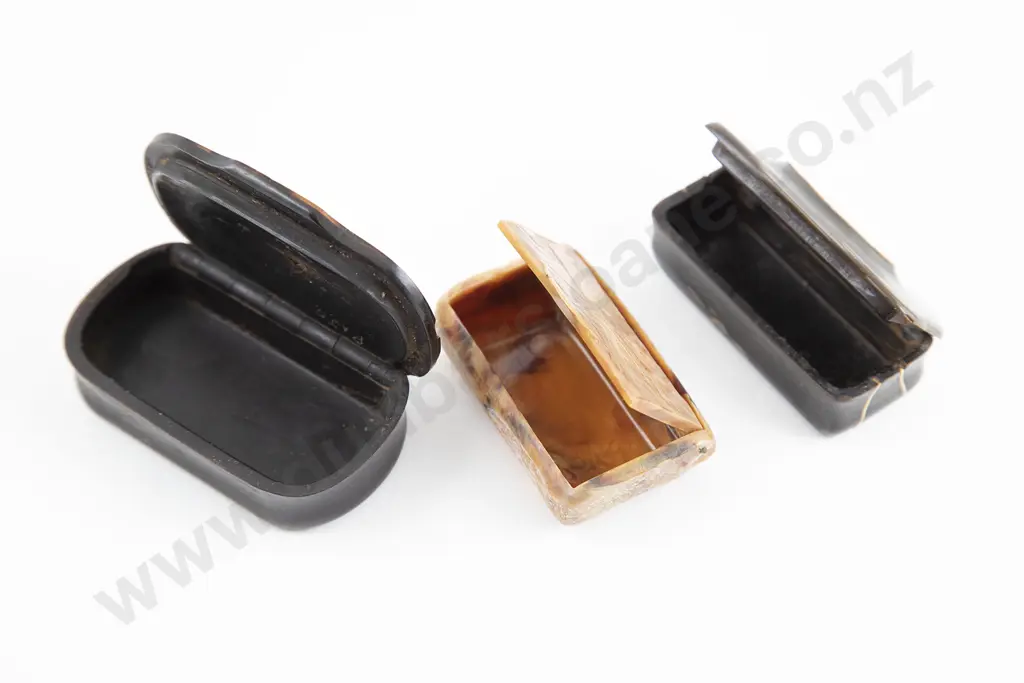 Three Victorian Snuff Boxes Image 1++