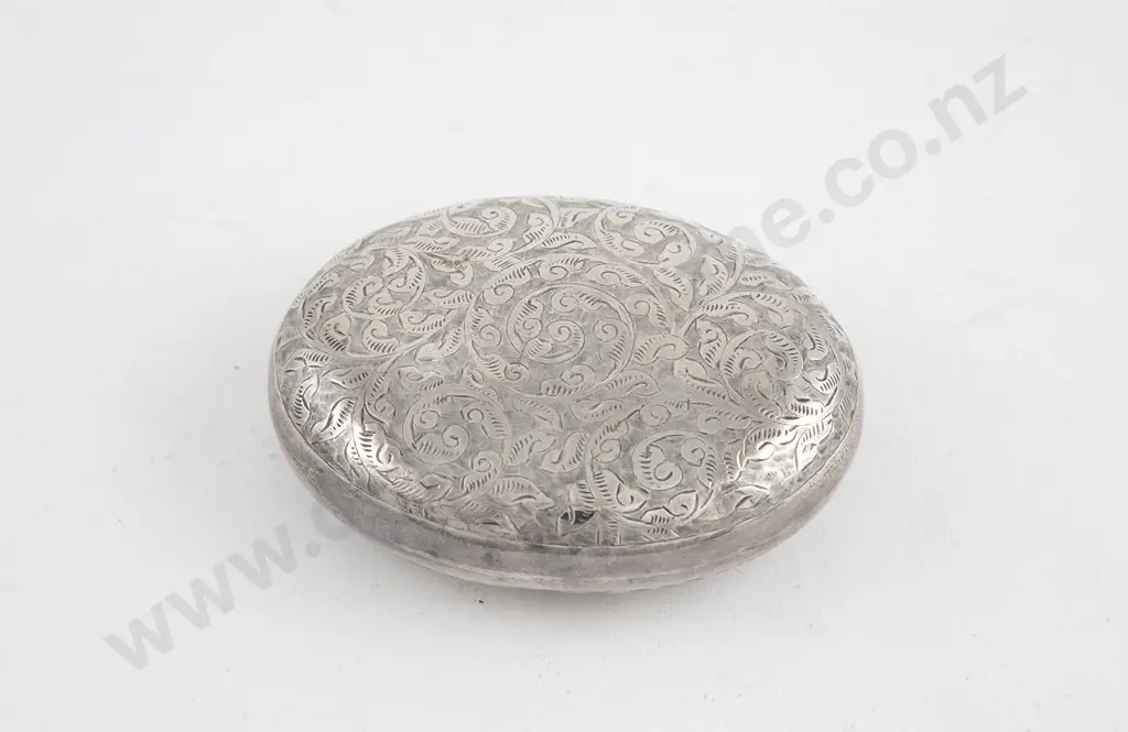 Edw VII S/S Oval Snuff Box Image 1++
