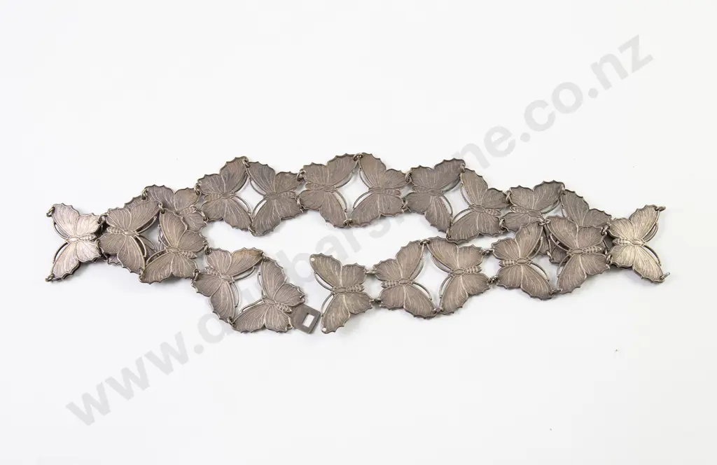 Early C20th (American) Silver Plate Belt Image 1++