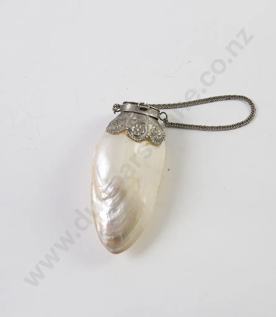 Late Vict MOP Shell Perfume Bottle Image 1++