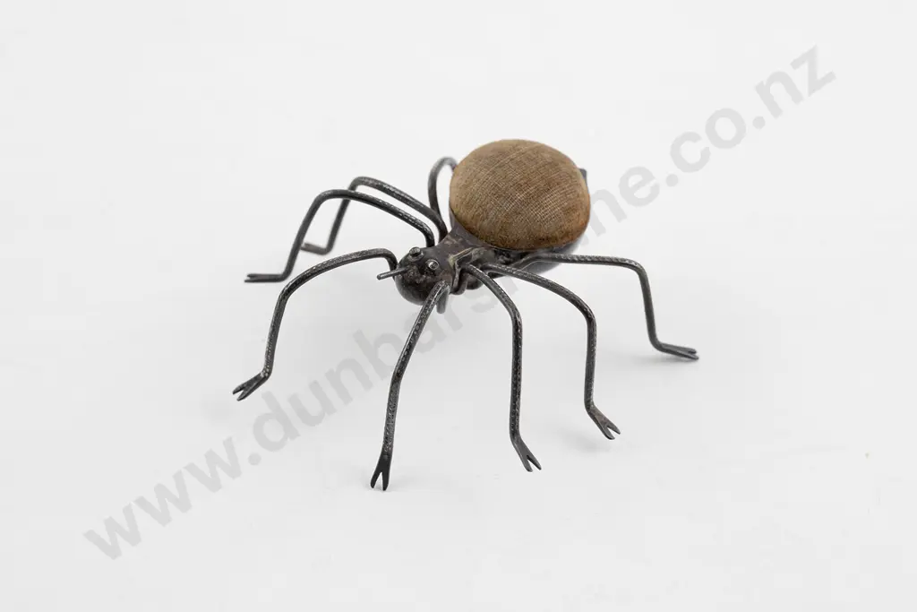 Late Victorian S/S Spider Pin Cushion Image 1++
