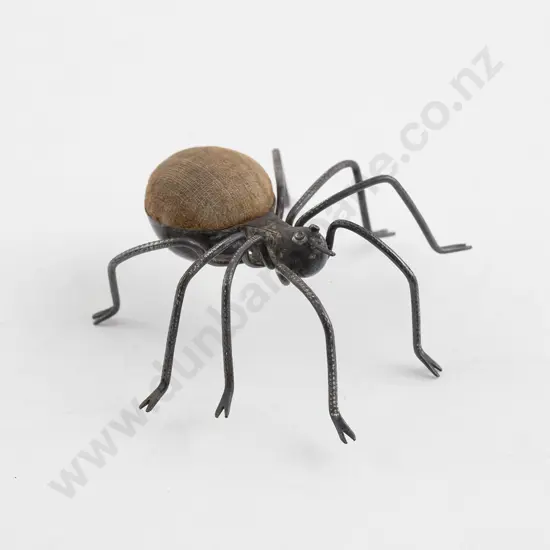 Late Victorian S/S Spider Pin Cushion