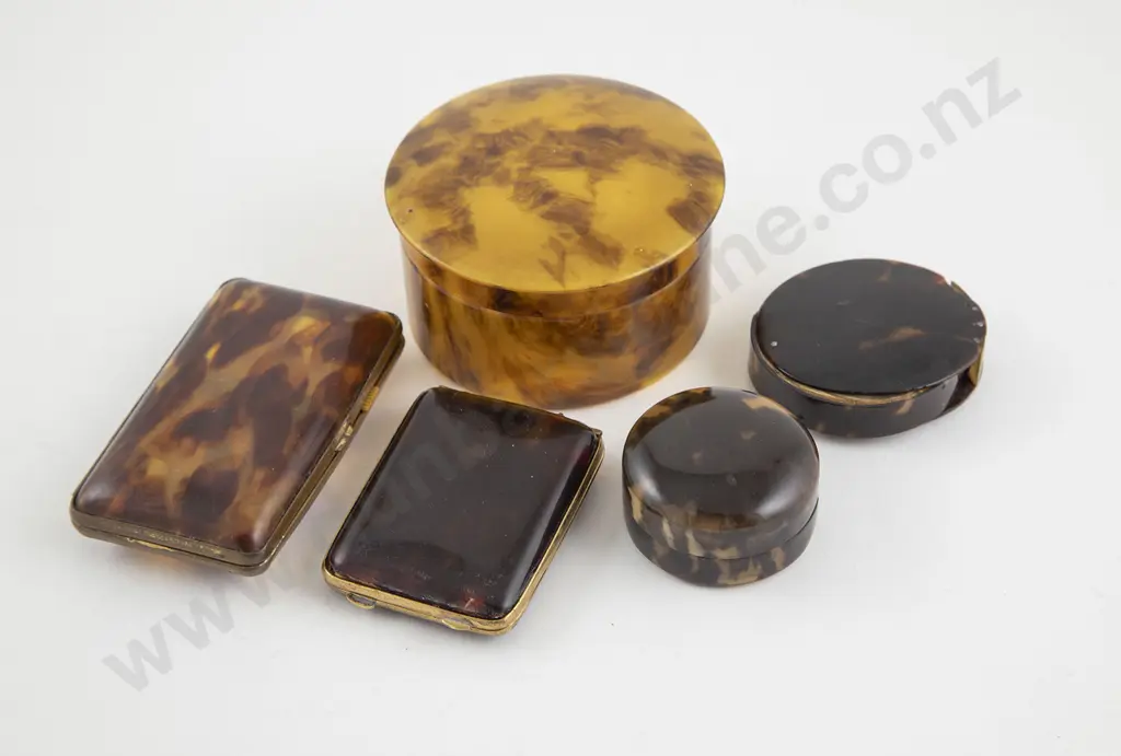 Five Tortoiseshell & Simulated Pieces Image 1++