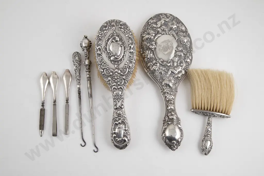 Eight Various S/S Dressing Table Accessories Image 1++