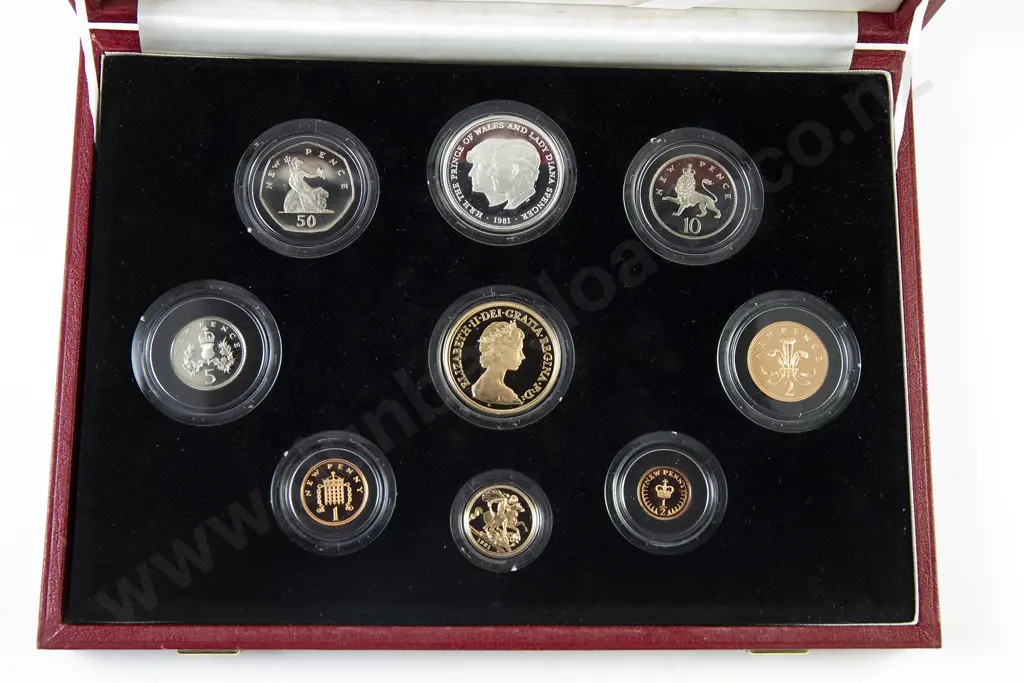 UK Commemorative Proof Coin Collection 1981 Image 1++