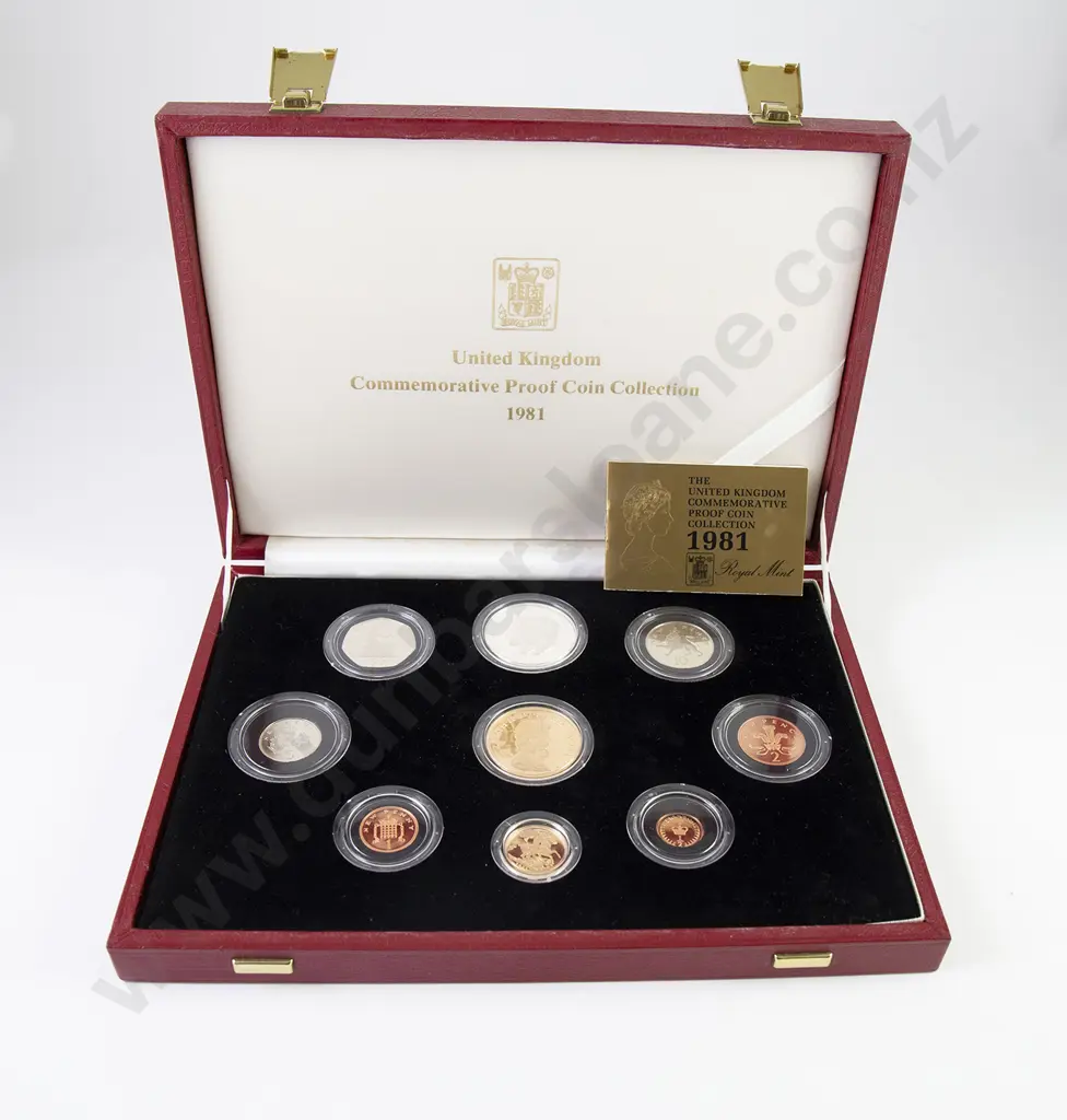 UK Commemorative Proof Coin Collection 1981 Image 1++