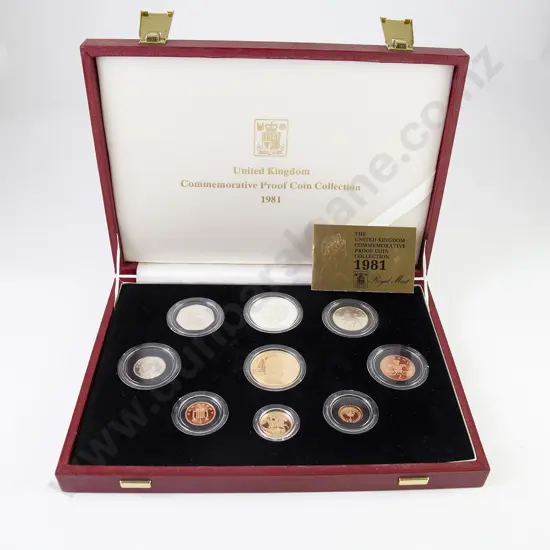 UK Commemorative Proof Coin Collection 1981