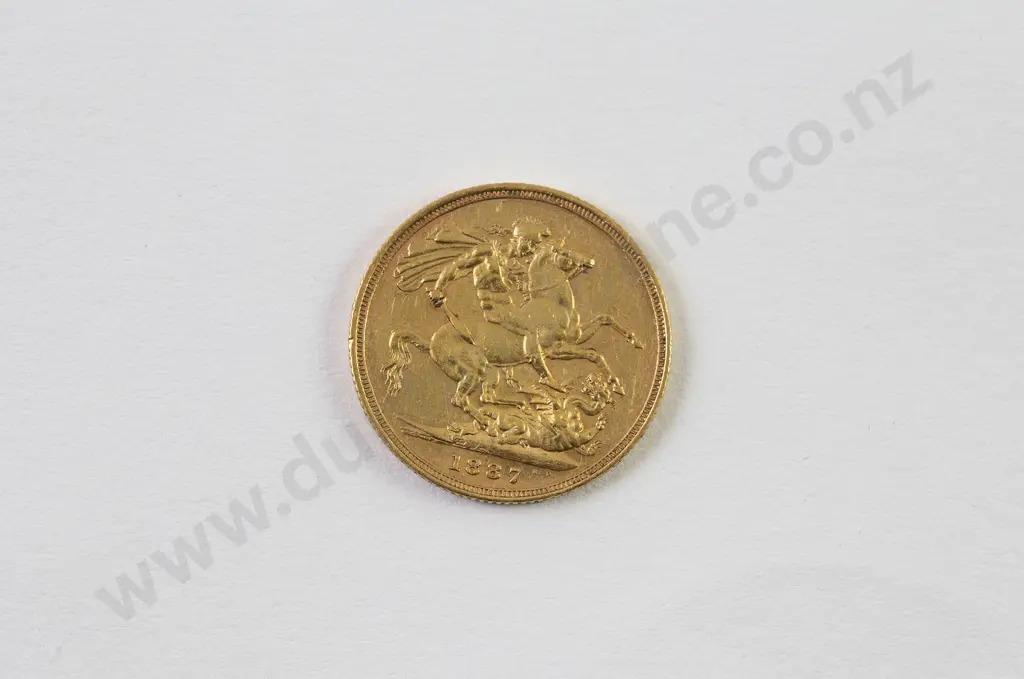 1887 Gold Sovereign Image 1++