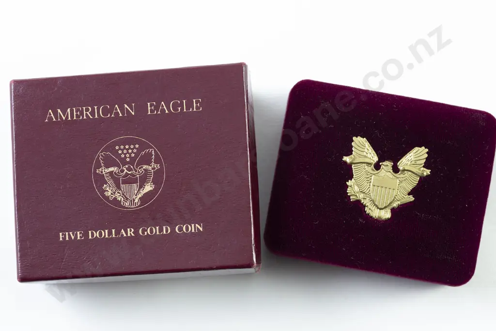 1990 American Eagle Five Dollar Gold Coin Image 1++