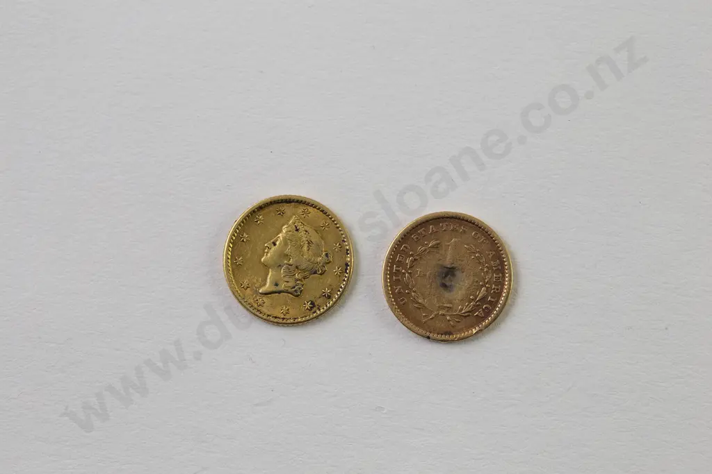 1851 US Liberty Head Type 1 Gold Coin Image 1++