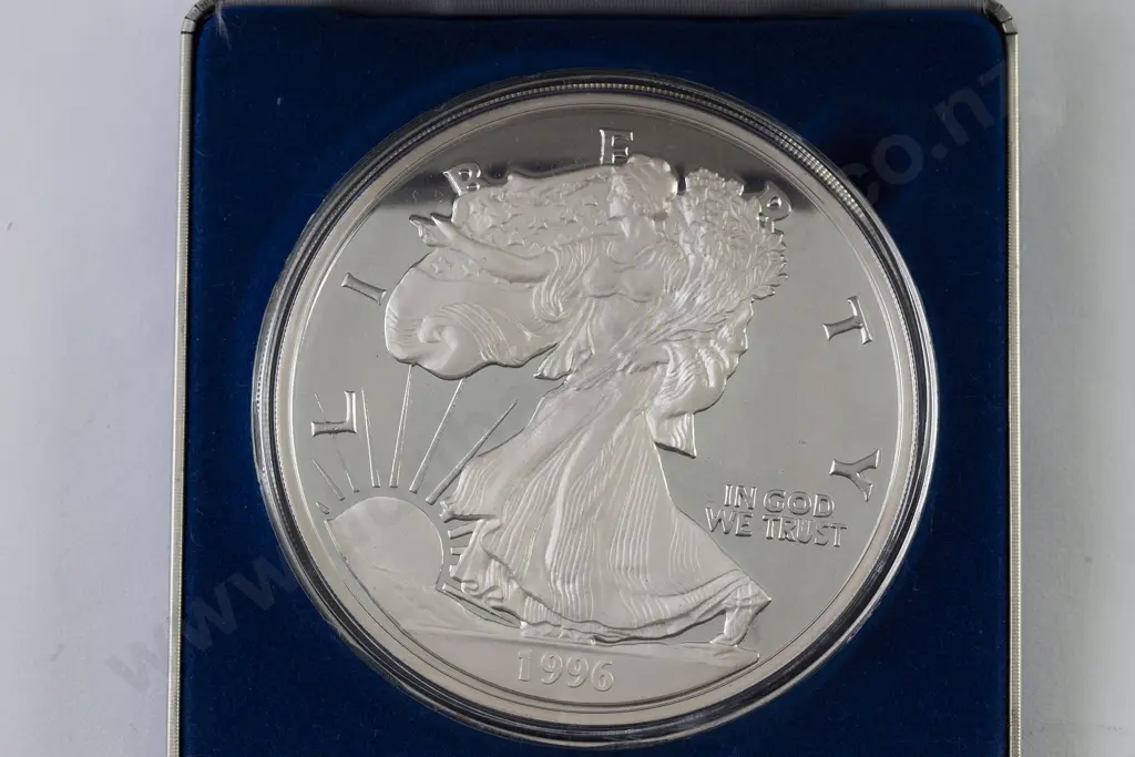 1996 One Half Pound Fine Silver .999 Image 1++