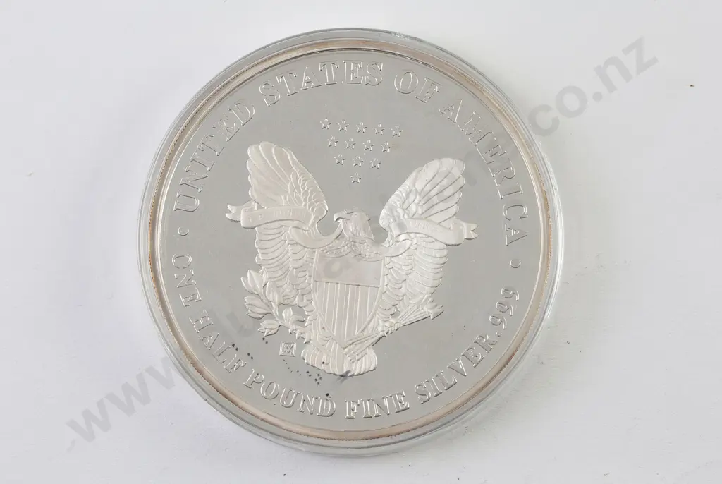 1996 One Half Pound Fine Silver .999 Image 1++