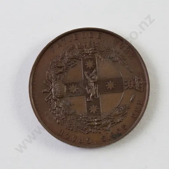 Woman's Work Exhibition Sydney 1892 Medal In Bronze
