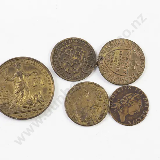 1779 Admiral Keppel Acquitted by Court Martial Bronze Gilt Medal