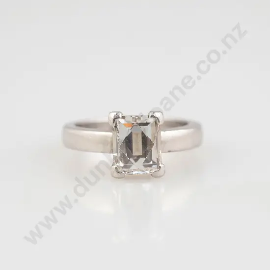 All Platinum Solitaire Diamond Ring
