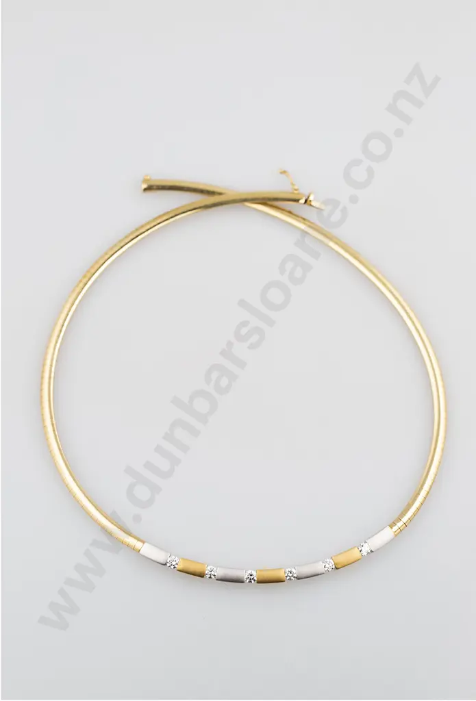 18ct Six Stone Diamond Necklet Image 1++