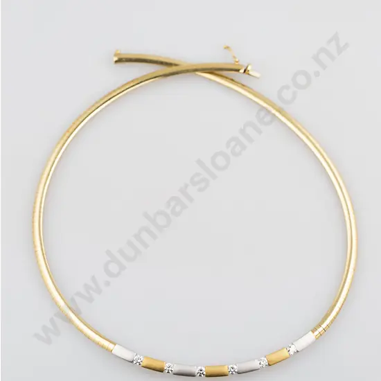 18ct Six Stone Diamond Necklet