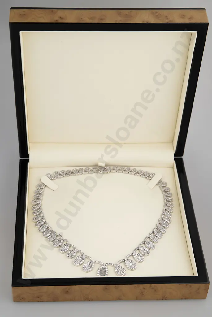 18ct Diamond Necklace Image 1++