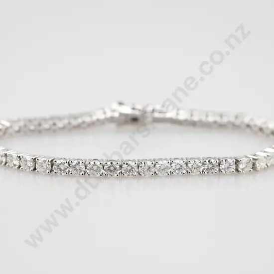 All Platinum 48stone Diamond Tennis Bracelet