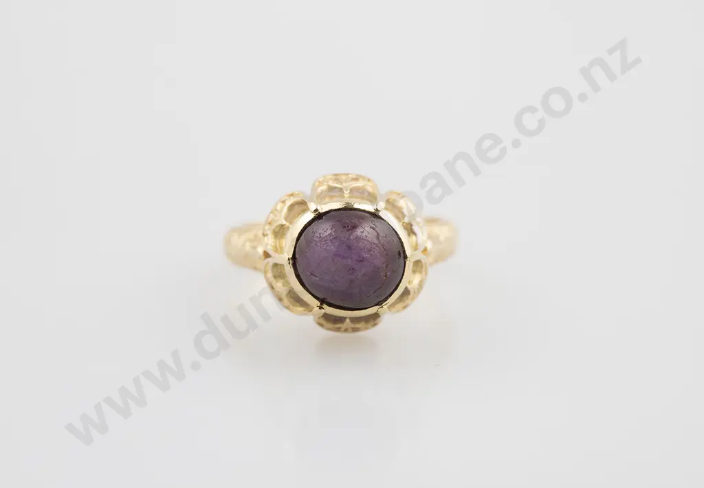 18ct Single Star Ruby Dress Ring Image 1++