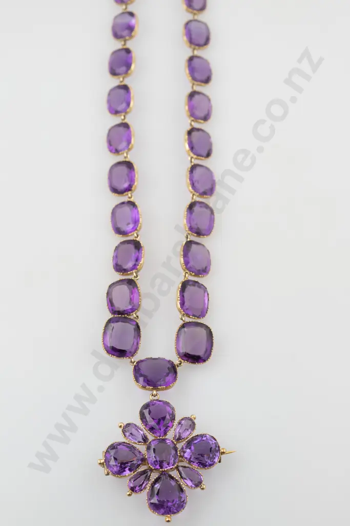 Early C19th 18ct & Amethyst Necklace Image 1++