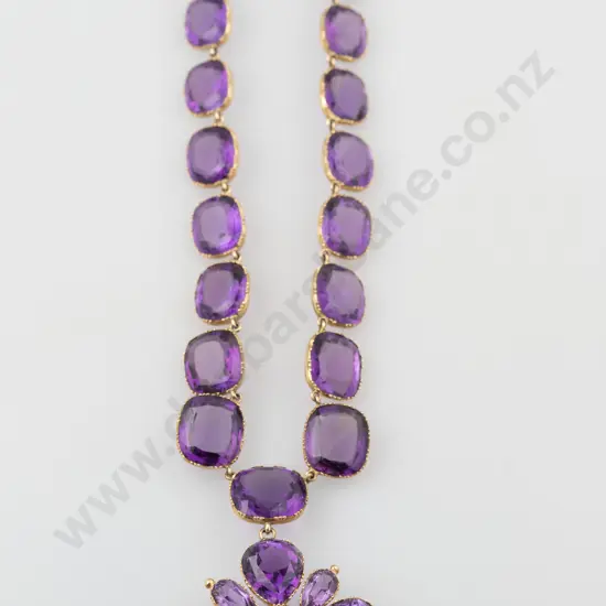 Early C19th 18ct & Amethyst Necklace