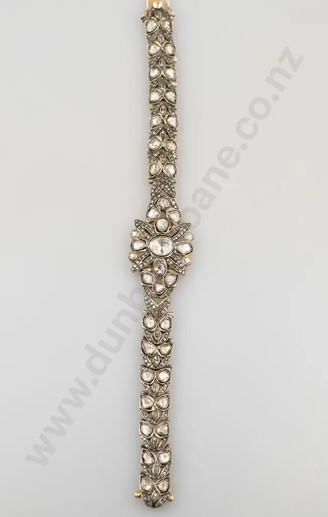 14ct Antique Style Diamond Bracelet Image 1++