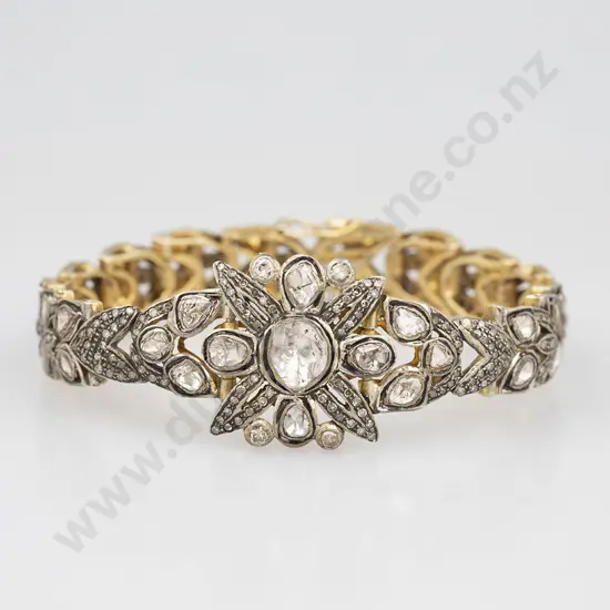 14ct Antique Style Diamond Bracelet
