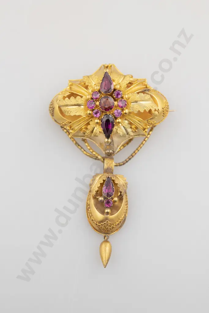 Victorian 15ct Target Brooch Image 1++