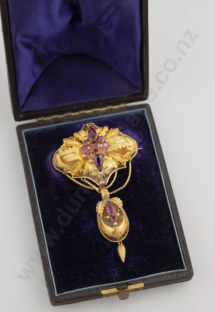 Victorian 15ct Target Brooch Image 1++
