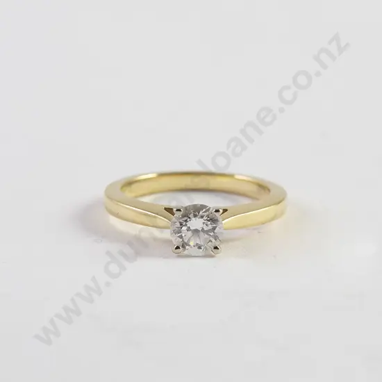 18ct Solitaire Diamond Ring