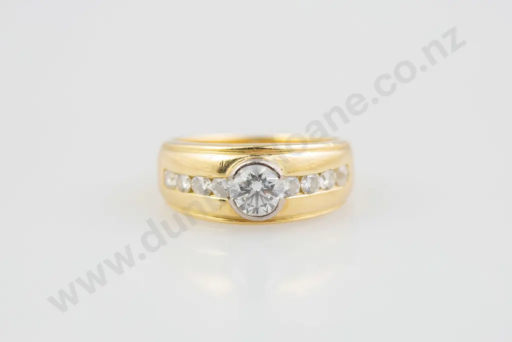 18ct Solitaire Diamond Ring Image 1++
