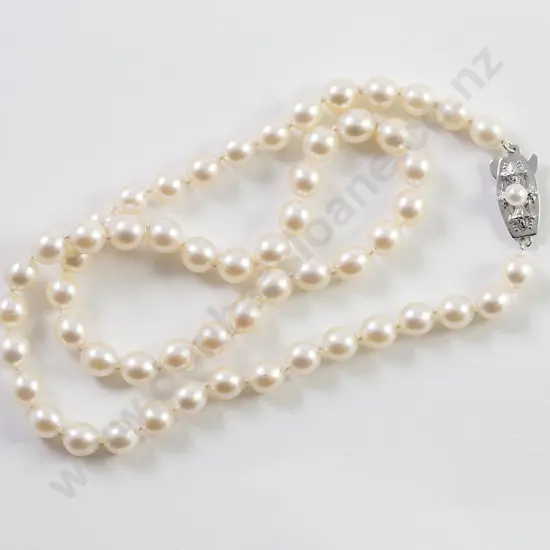 Single Strand Uniform Cultured Pearl Necklace