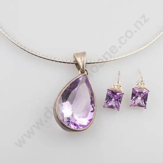 .925 Silver Amethyst Pendant