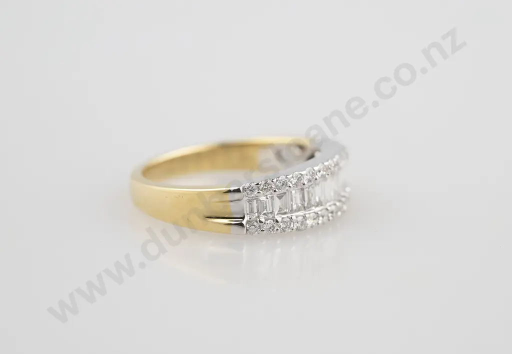 18ct Modern Design Diamond Eternity Band Image 1++