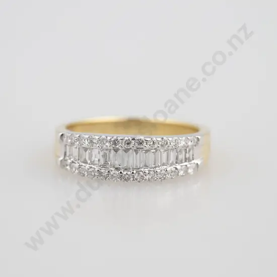 18ct Modern Design Diamond Eternity Band