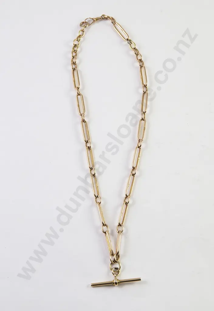 15ct Rail Link Albert Chain Image 1++