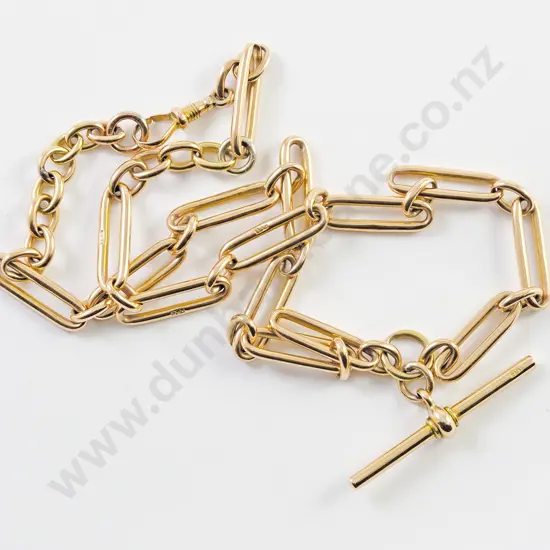 15ct Rail Link Albert Chain