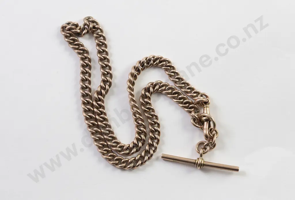 9ct Uniform Curb Link Albert Chain Image 1++